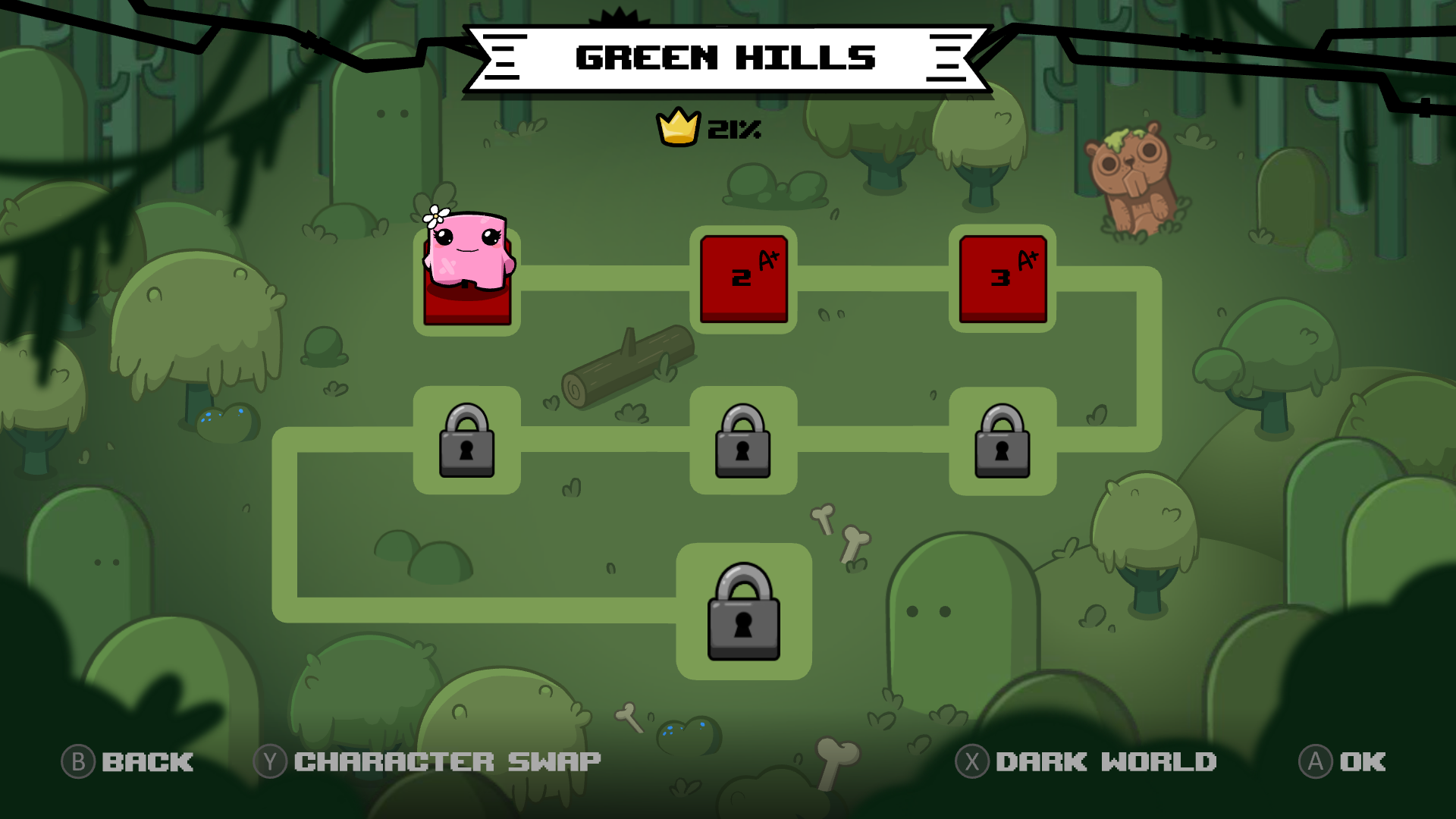 Скриншот из игры Super Meat Boy Forever - 14