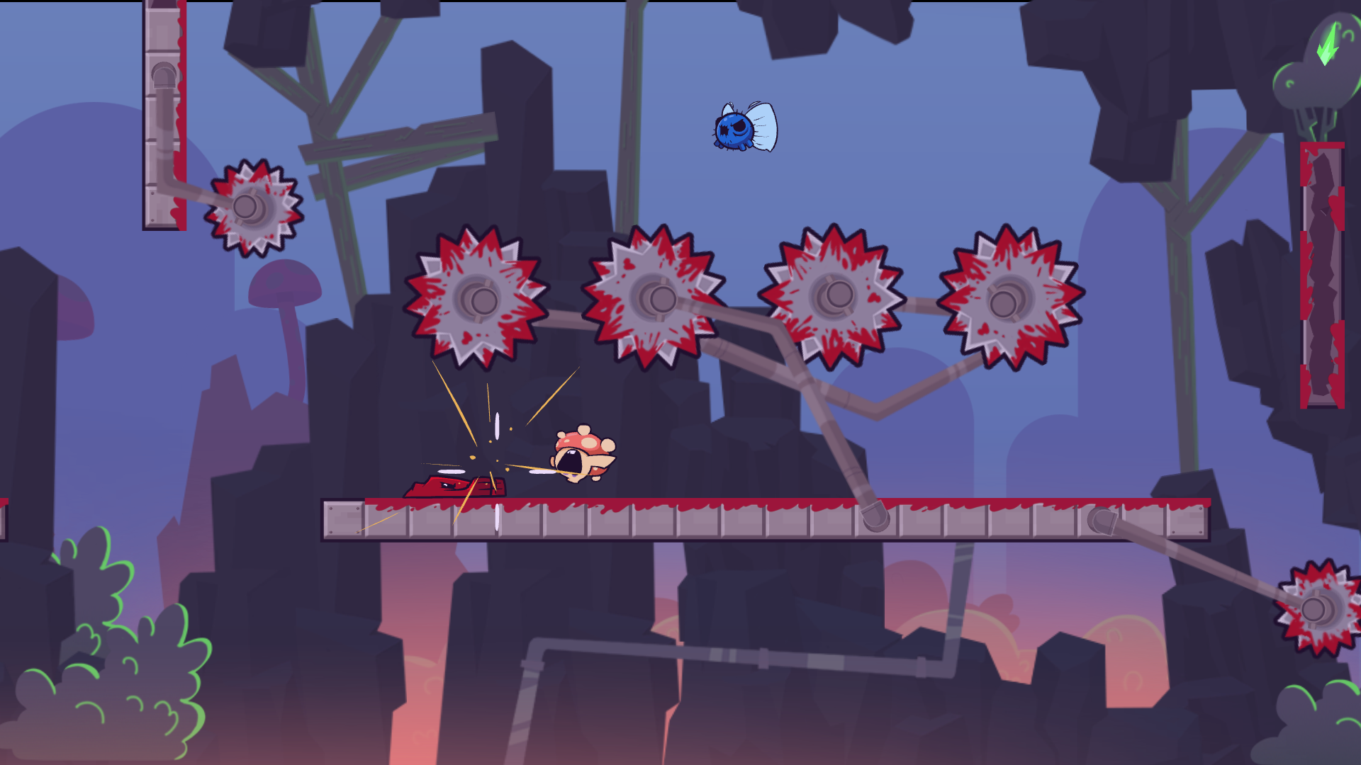 Скриншот из игры Super Meat Boy Forever - 4