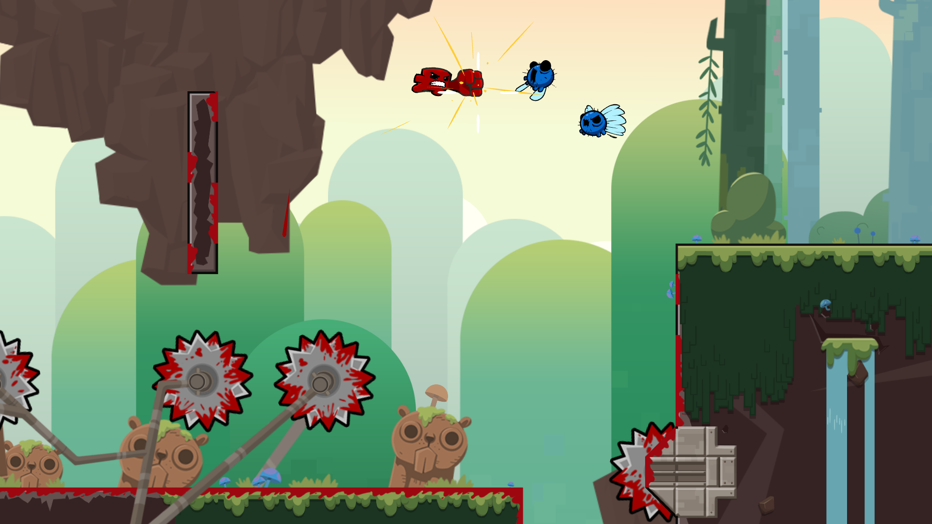 Скриншот из игры Super Meat Boy Forever - 7