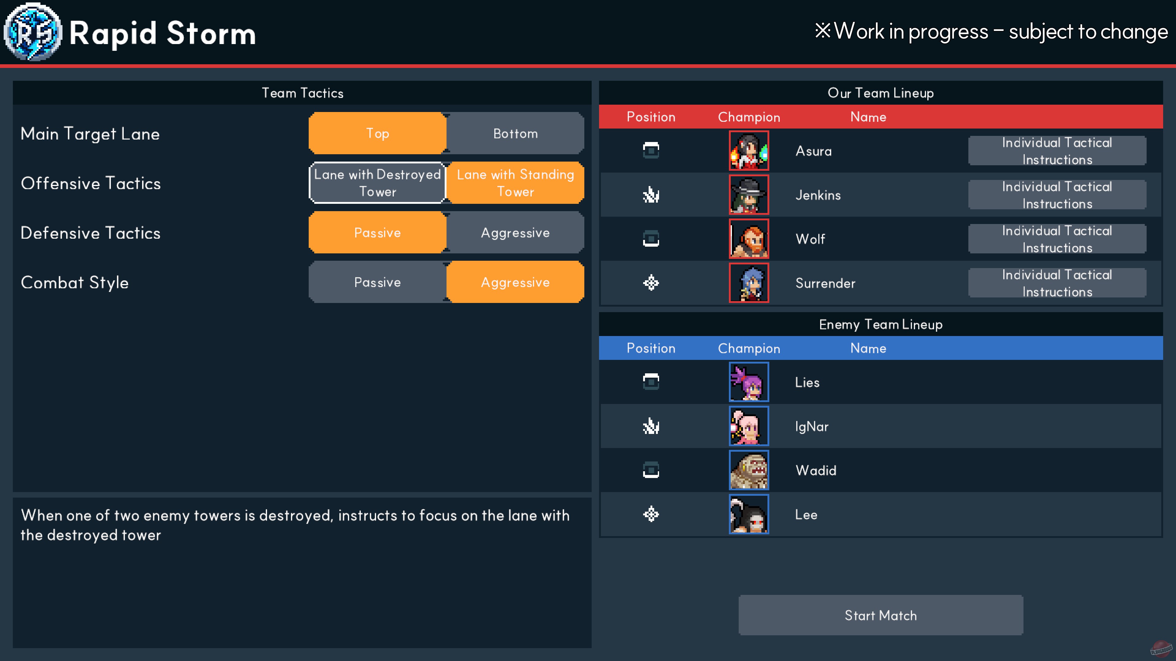 Скриншот из игры Teamfight Manager 2 - 5