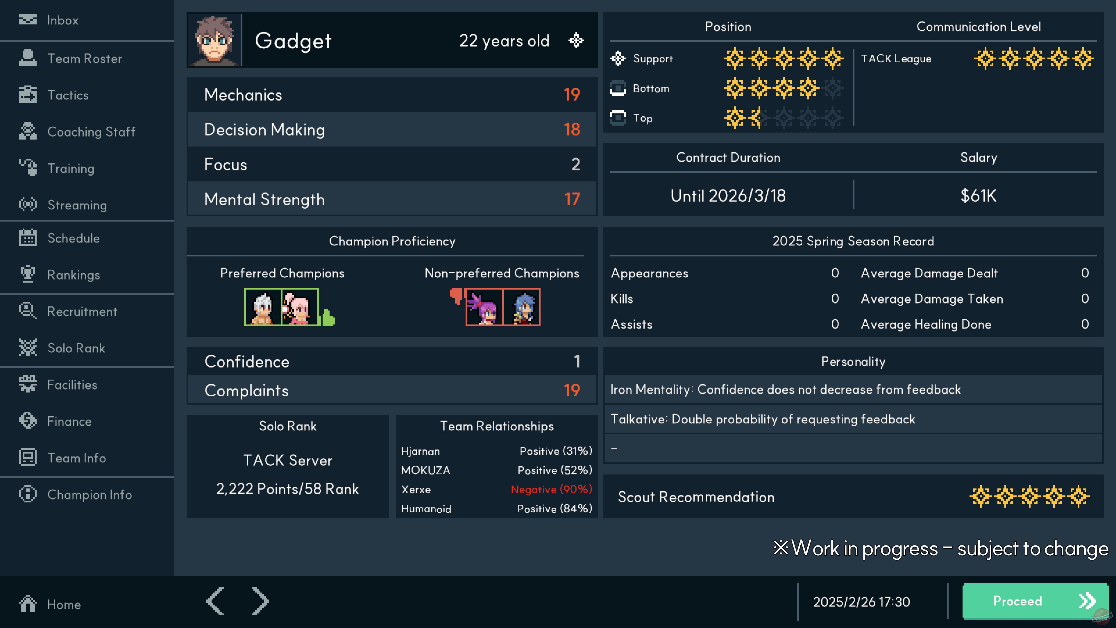 Скриншот из игры Teamfight Manager 2 - 2