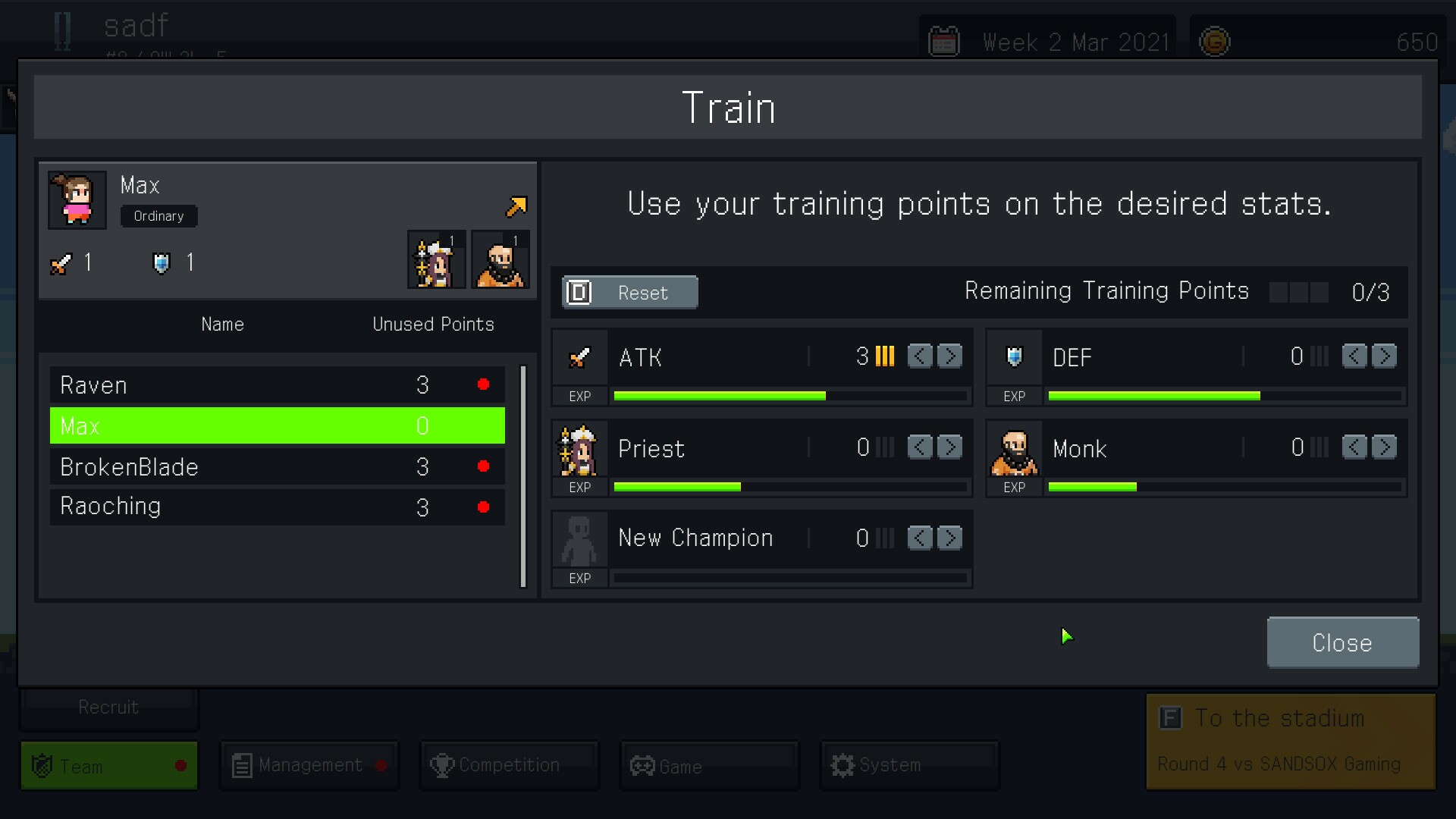 Скриншот из игры Teamfight Manager - 11