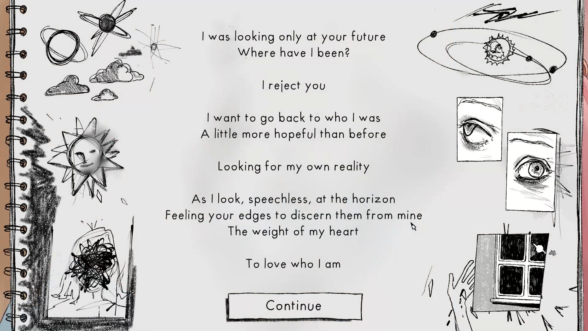 Скриншот из игры A Sketchbook About Her Sun - 1