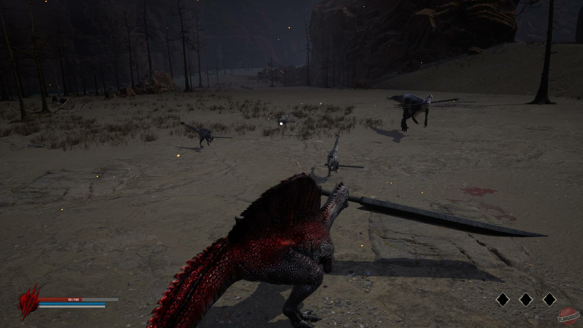 Скриншот из игры Dinoblade - 2