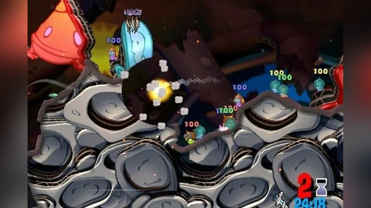 Скриншот из игры Worms: A Space Oddity - 5