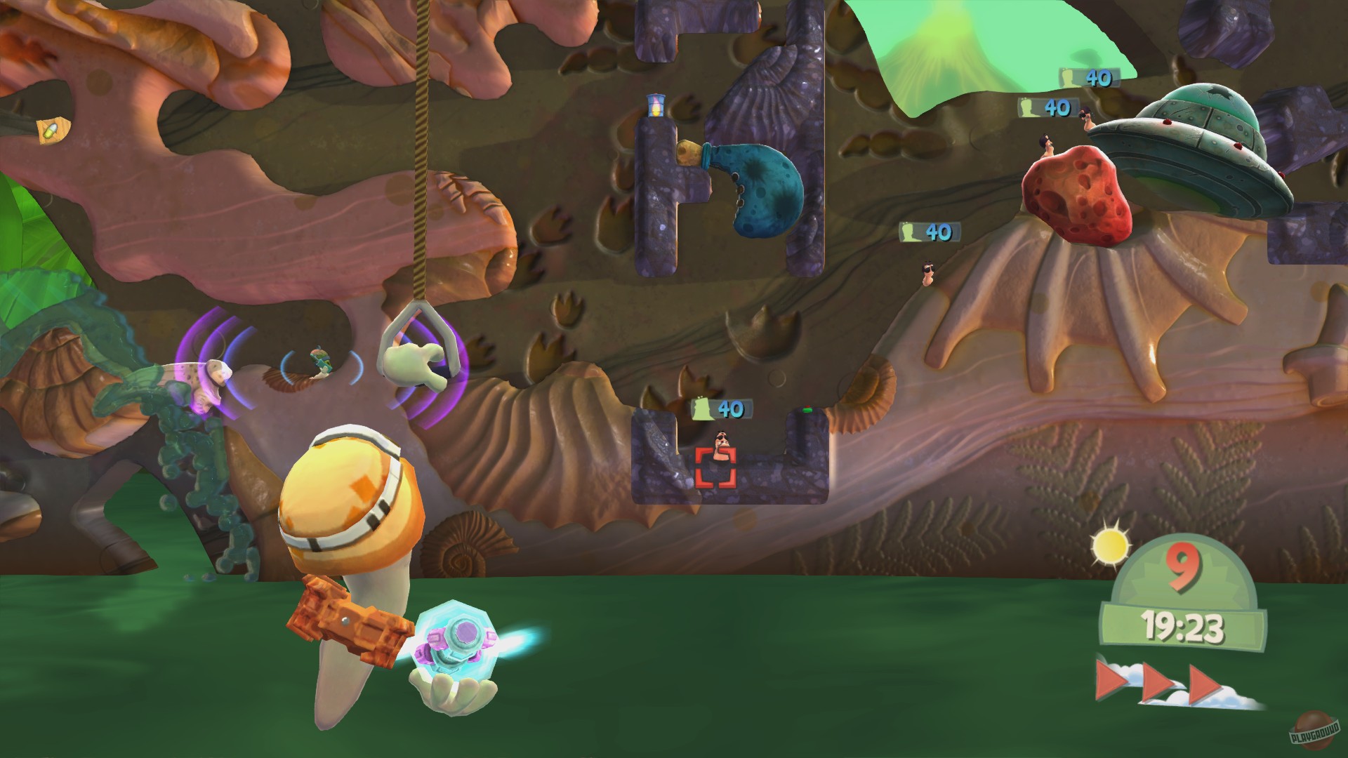 Скриншот из игры Worms Battlegrounds - 8