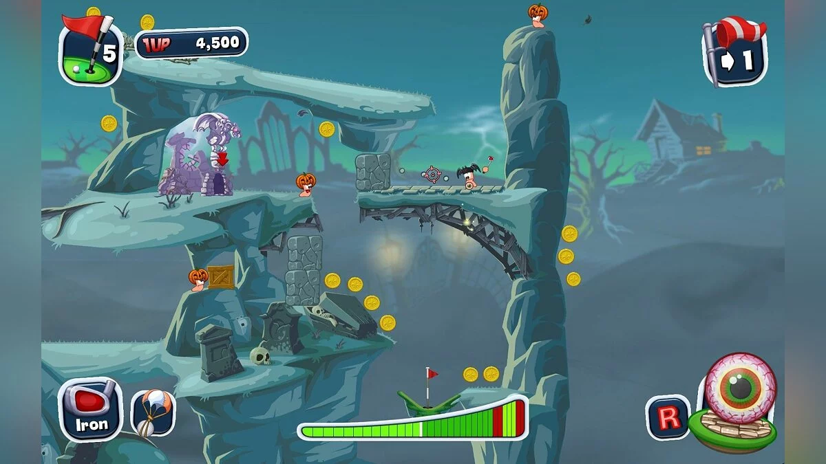 Скриншот из игры Worms Crazy Golf - 34