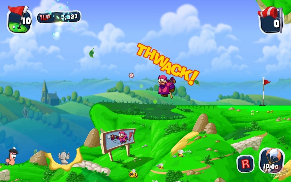 Скриншот из игры Worms Crazy Golf - 46