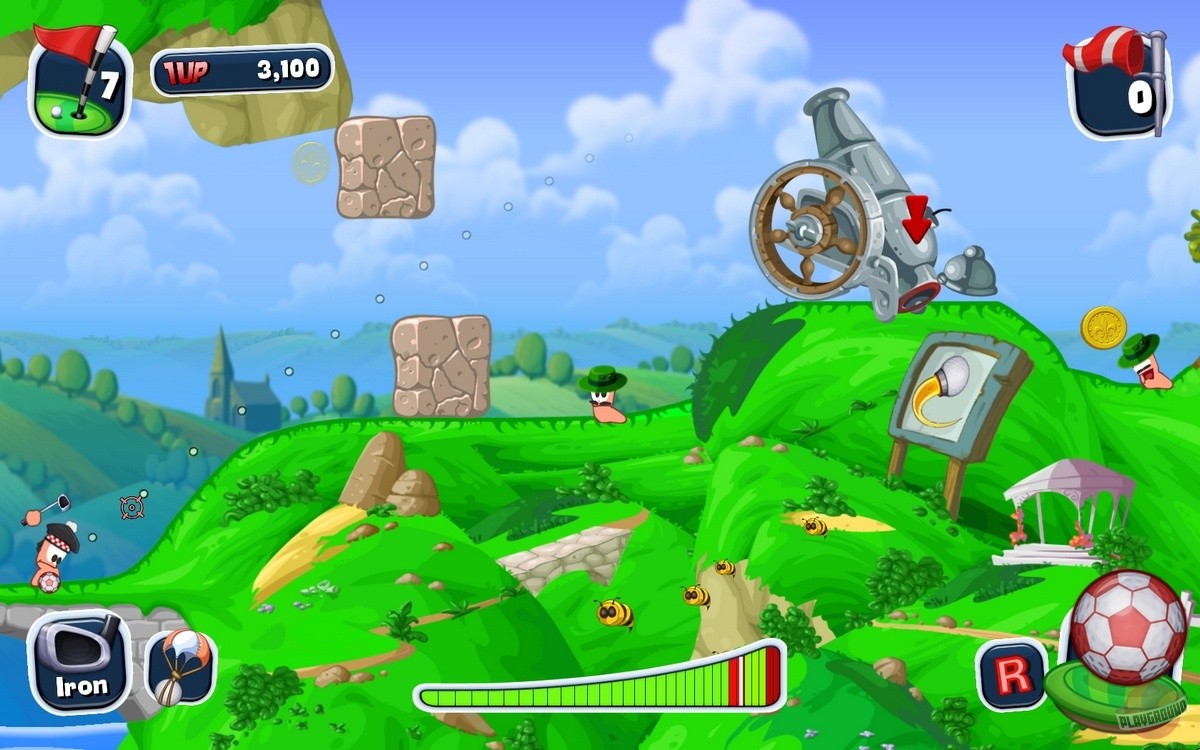 Скриншот из игры Worms Crazy Golf - 24