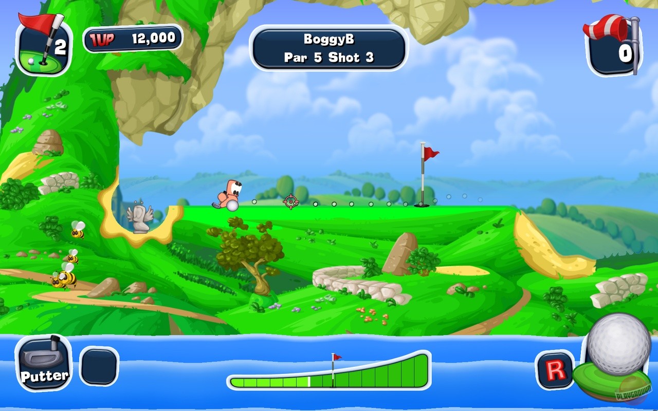 Скриншот из игры Worms Crazy Golf - 35
