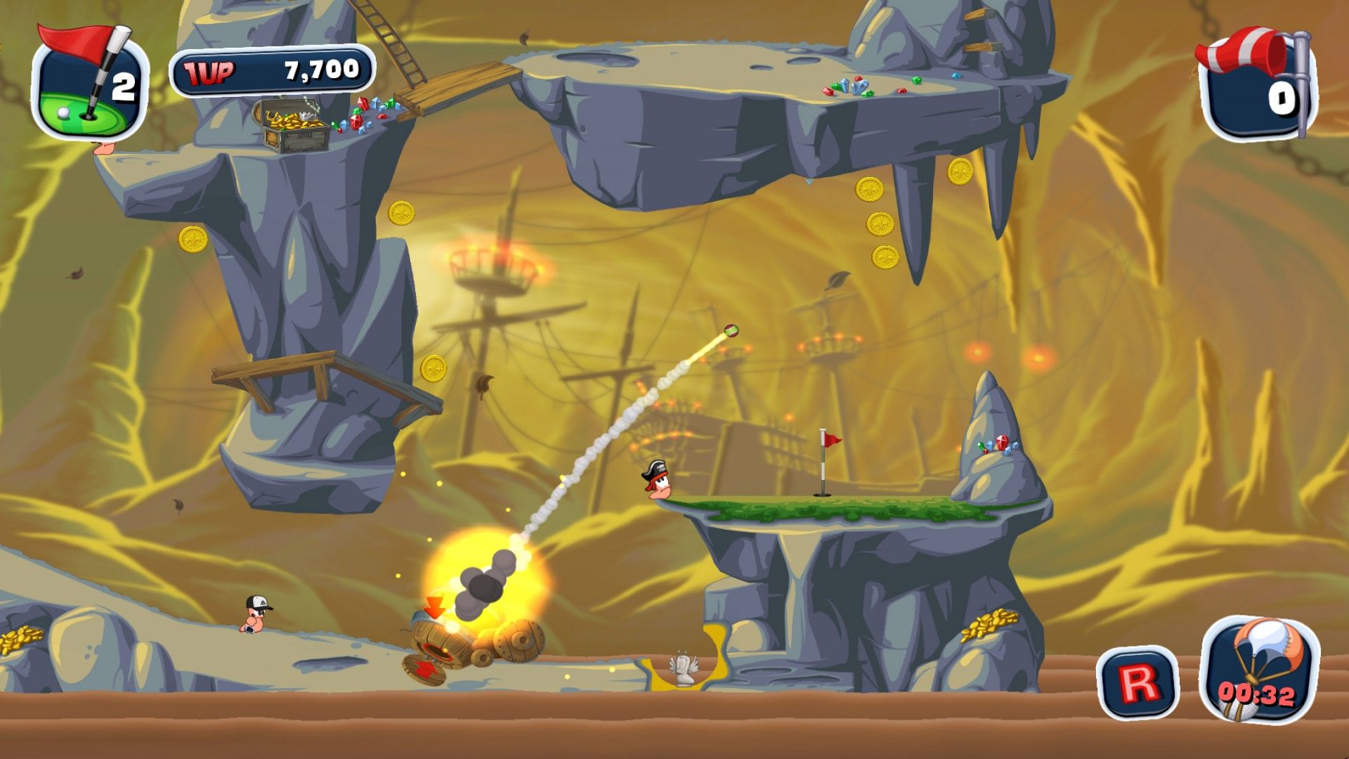 Скриншот из игры Worms Crazy Golf - 55