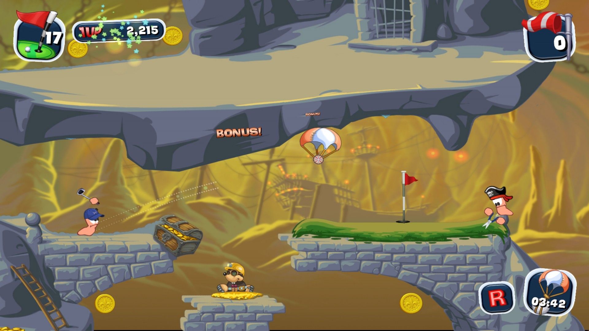 Скриншот из игры Worms Crazy Golf - 69
