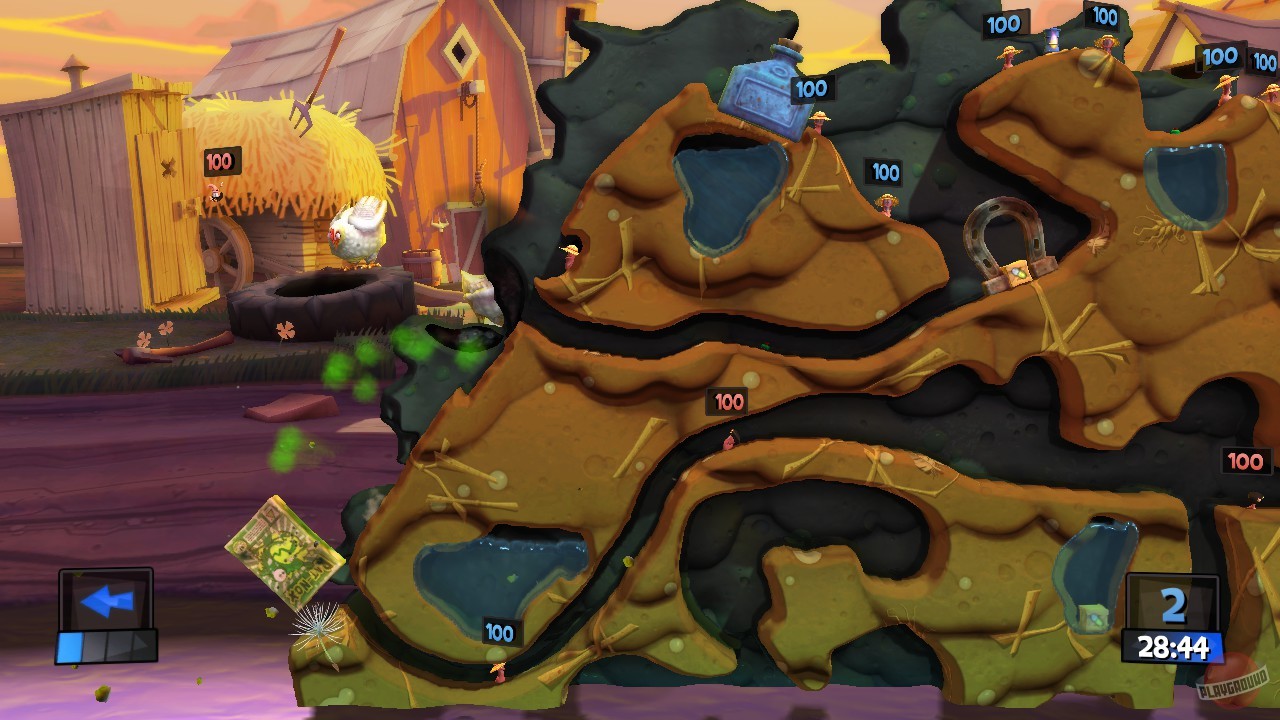 Скриншот из игры Worms Revolution - 62