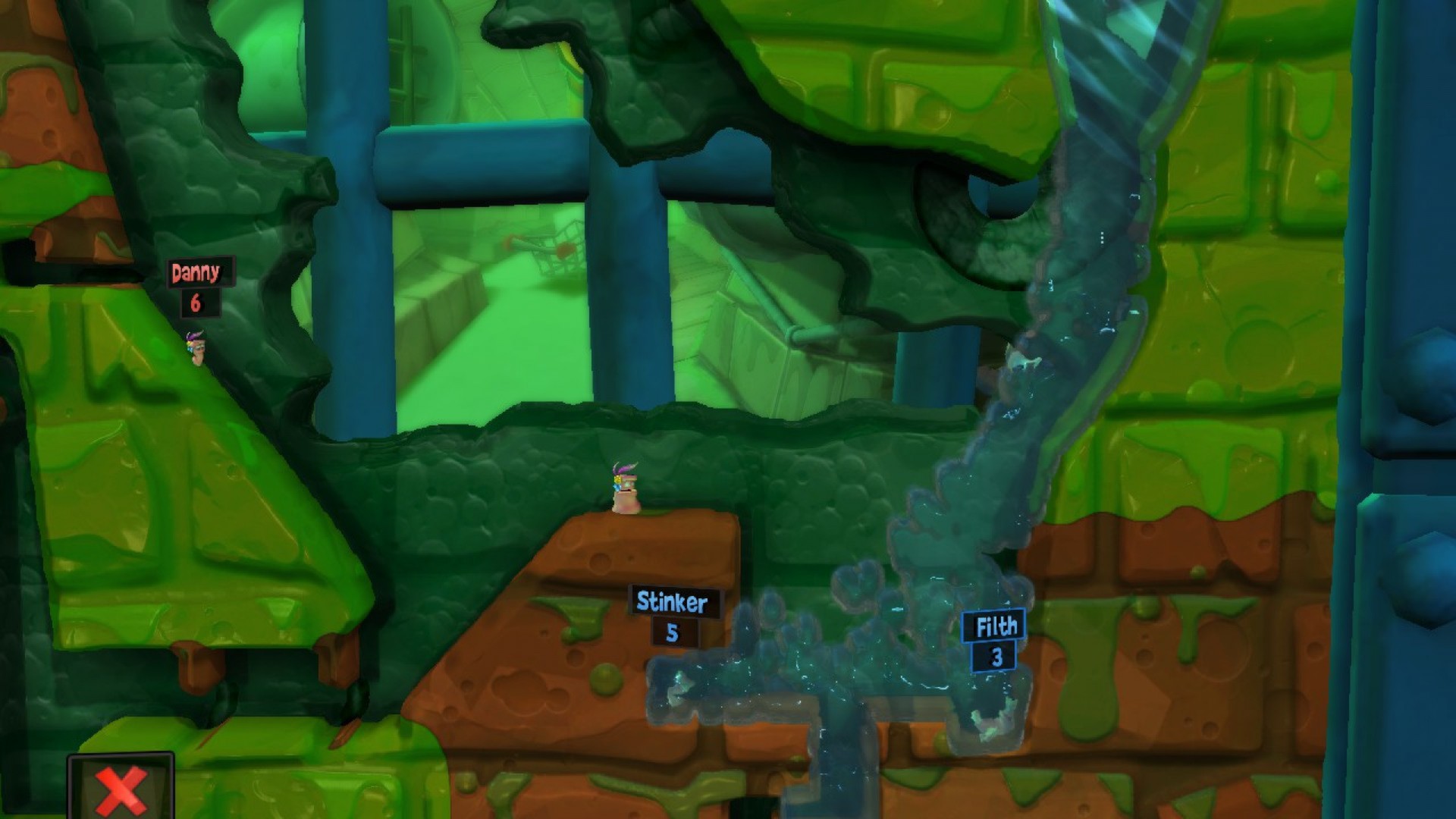 Скриншот из игры Worms Revolution - 49