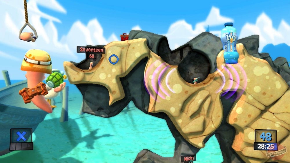Скриншот из игры Worms Revolution - 22