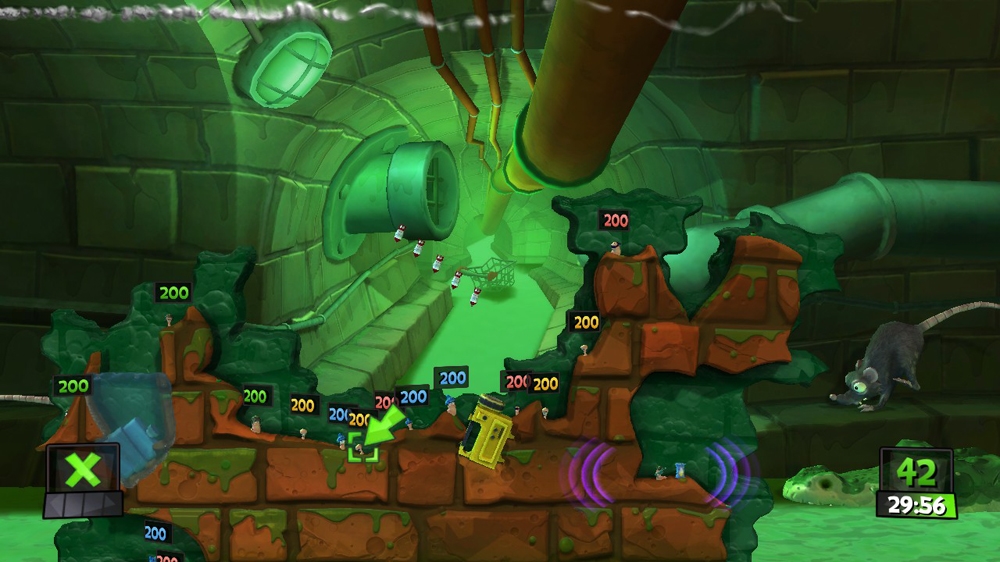 Скриншот из игры Worms Revolution - 39