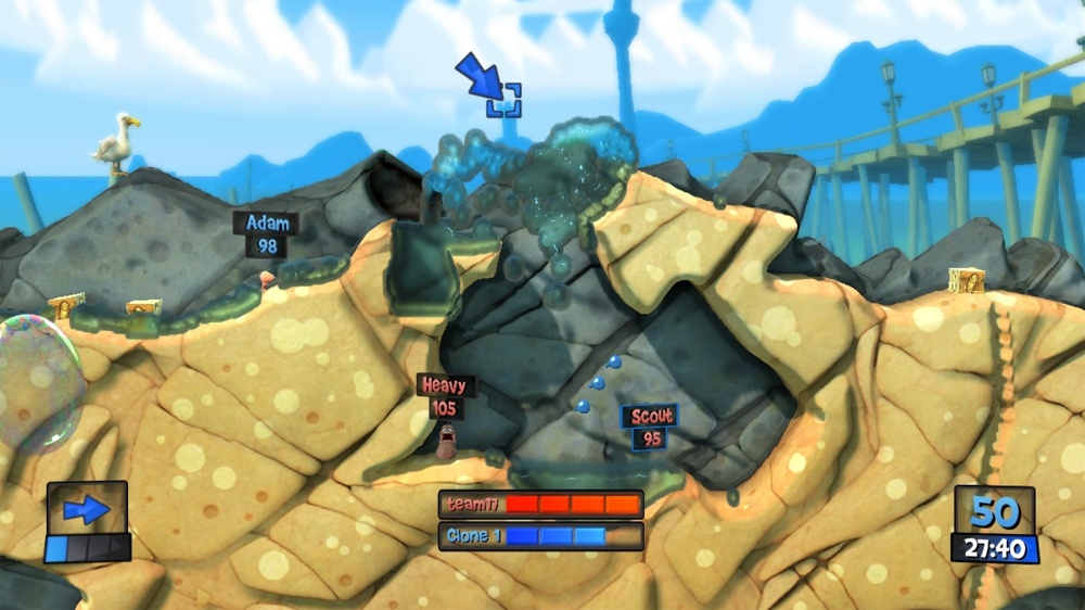 Скриншот из игры Worms Revolution - 35