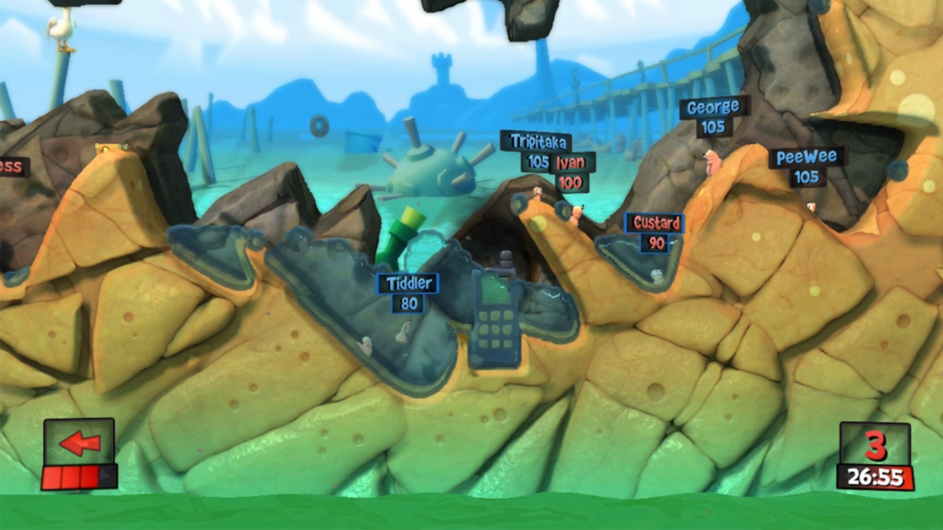 Скриншот из игры Worms Revolution - 71