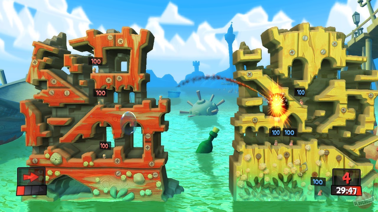 Скриншот из игры Worms Revolution - 64