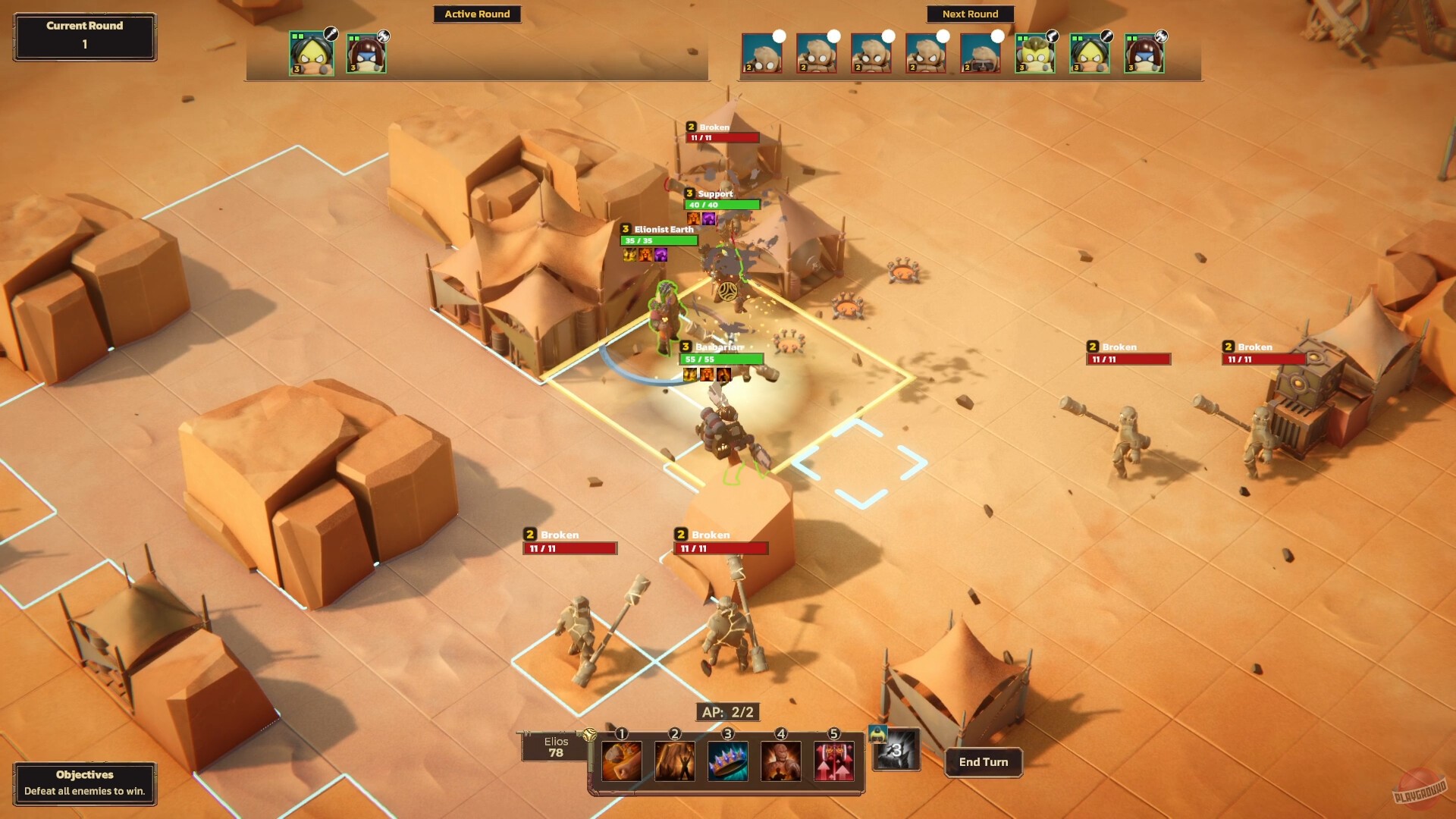 Скриншот из игры Dunebound Tactics - 10