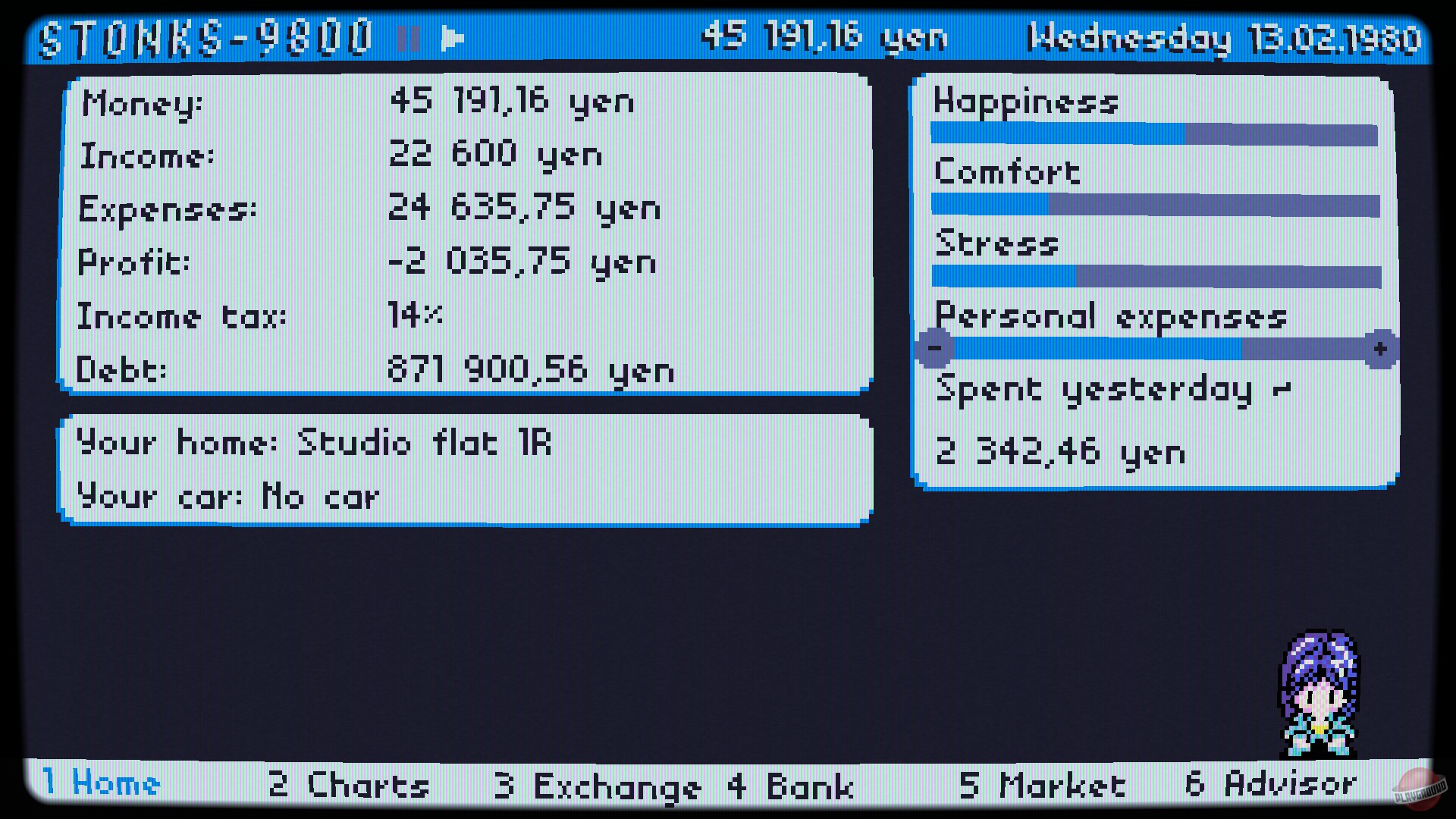 Скриншот из игры STONKS-9800: Stock Market Simulator - 5