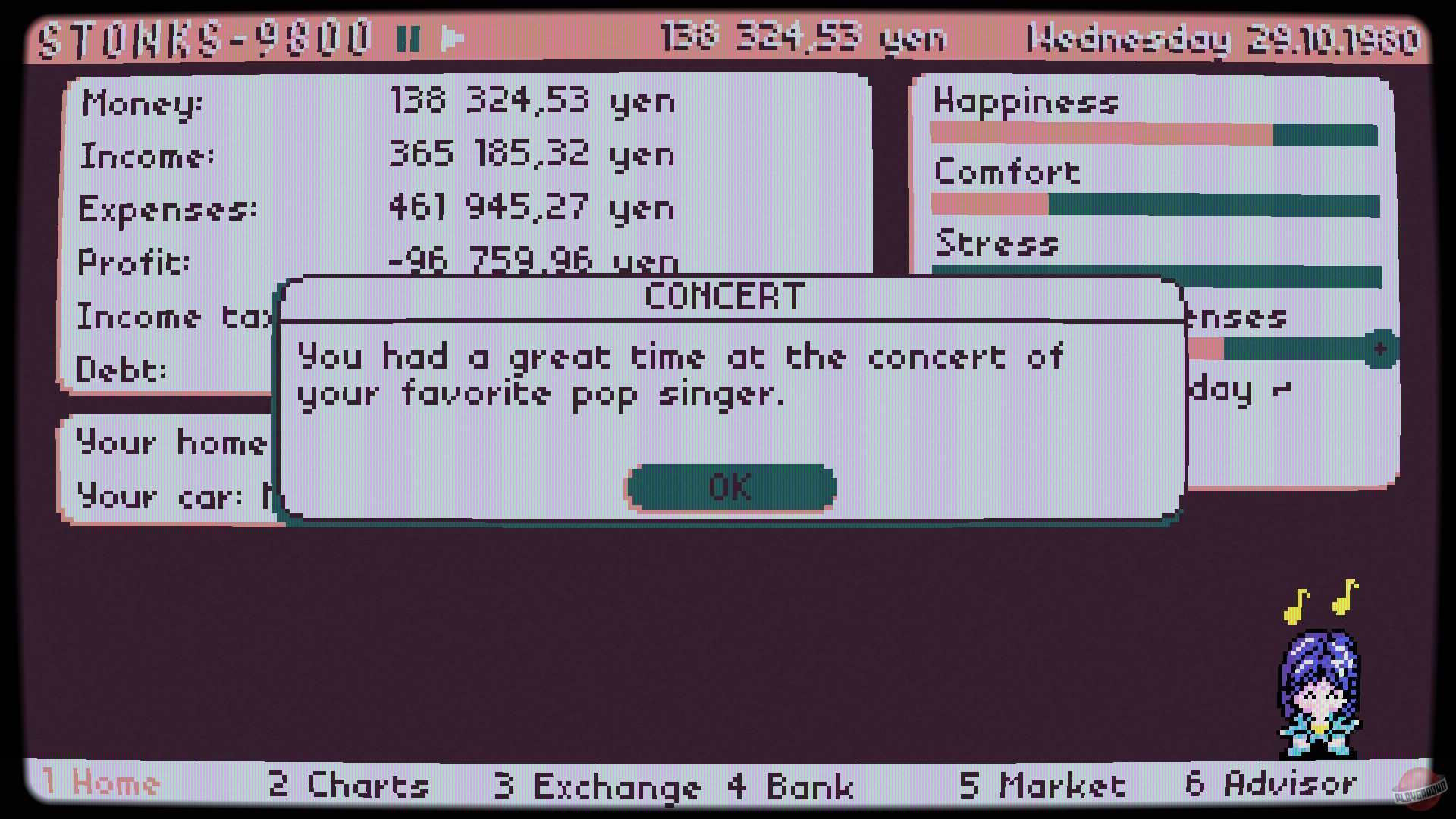 Скриншот из игры STONKS-9800: Stock Market Simulator - 9