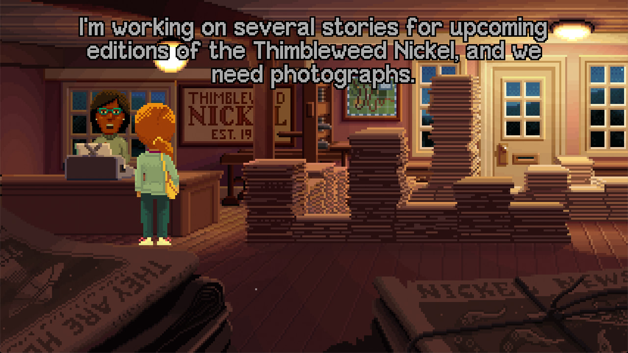 Скриншот из игры Delores: A Thimbleweed Park Mini-Adventure - 2