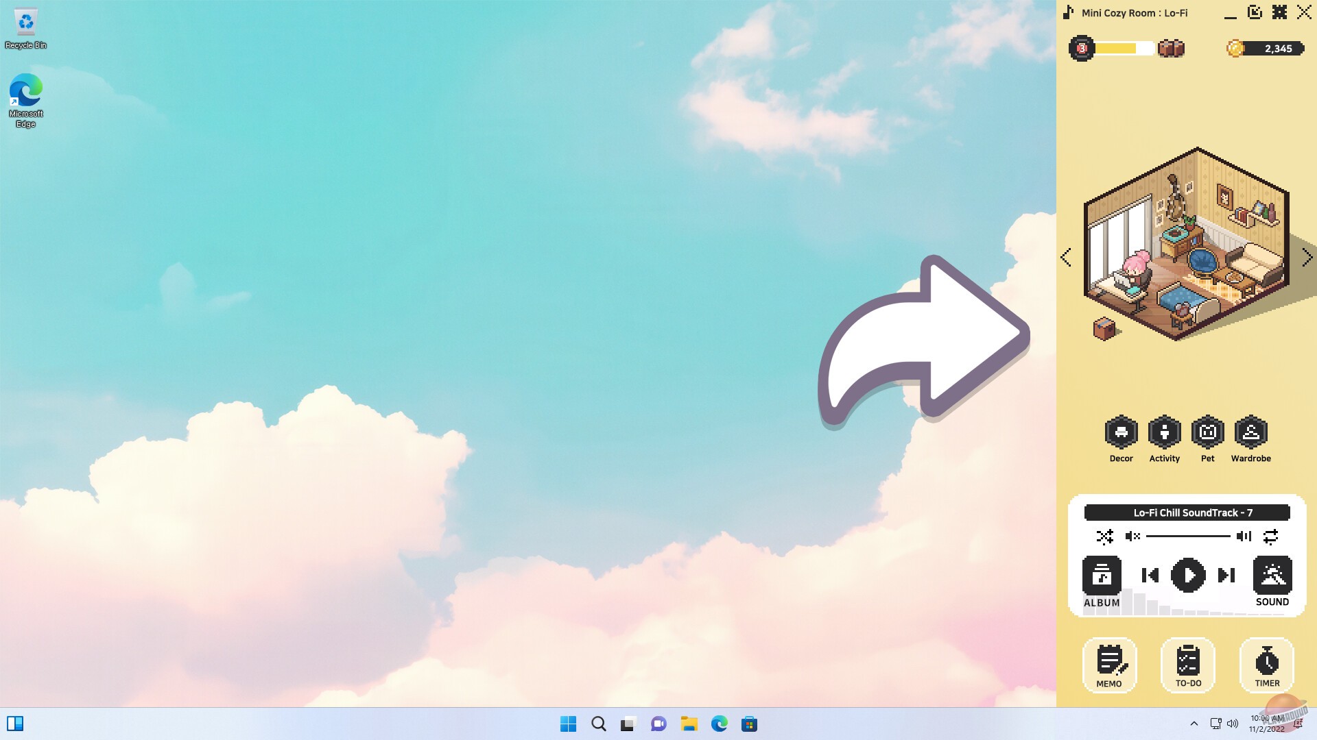 Скриншот из игры Mini Cozy Room: Lo-Fi - 6