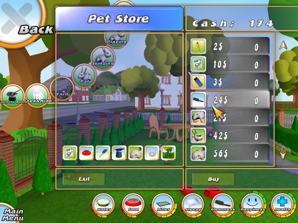 Скриншот из игры 101 Bunny Pets - 6
