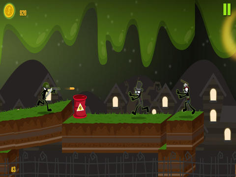 Скриншот из игры Stickman Zombie Killer, A - 1