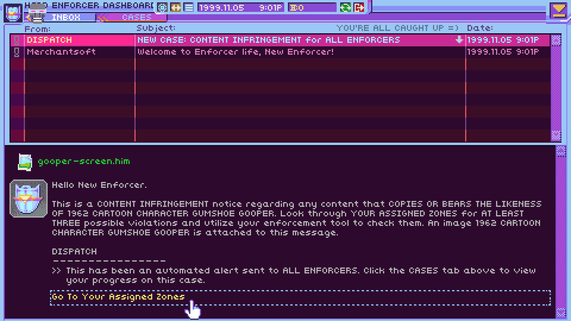 Скриншот из игры Hypnospace Outlaw - 2