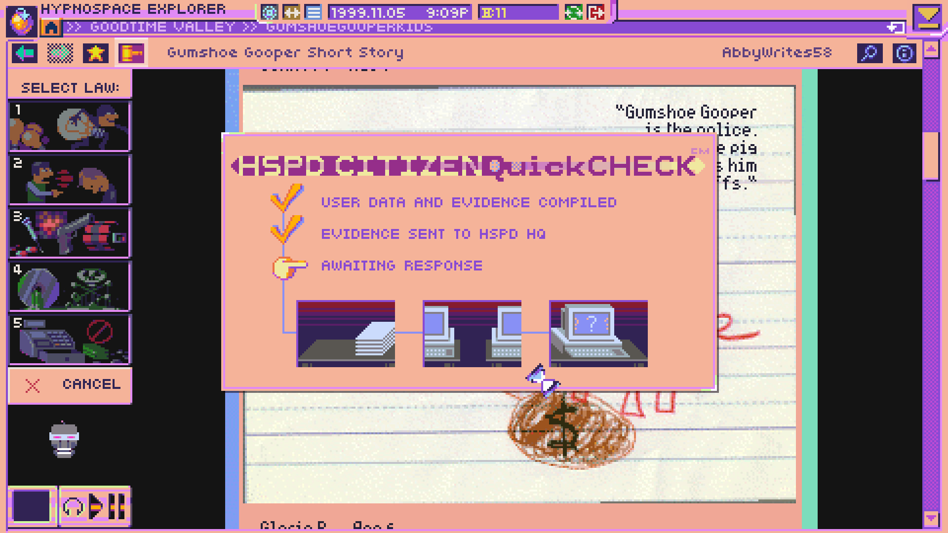Скриншот из игры Hypnospace Outlaw - 16