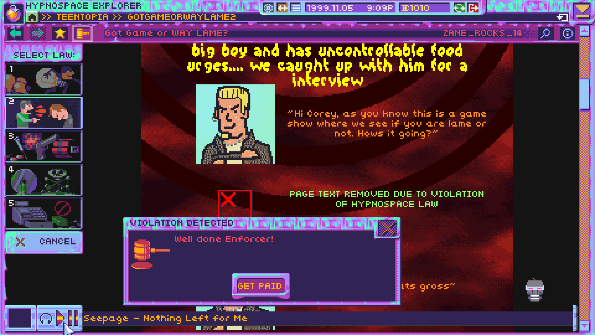 Скриншот из игры Hypnospace Outlaw - 5