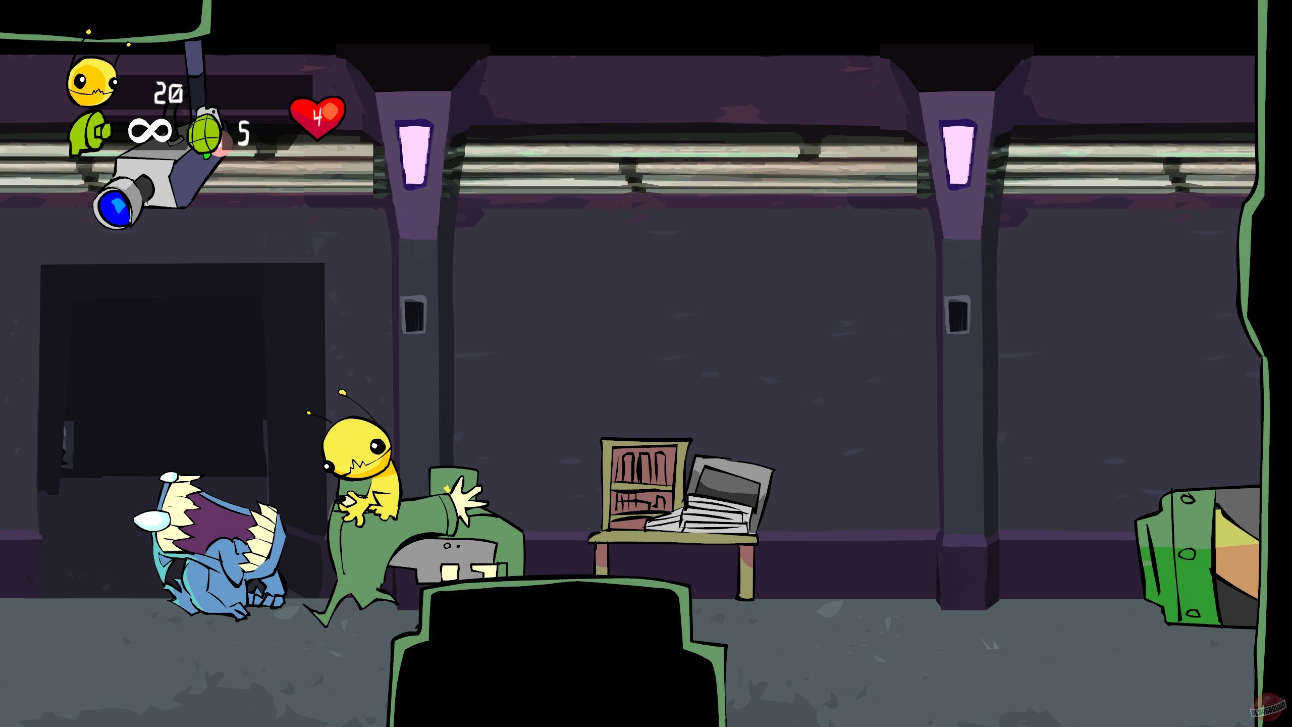 Скриншот из игры Alien Hominid HD - 2