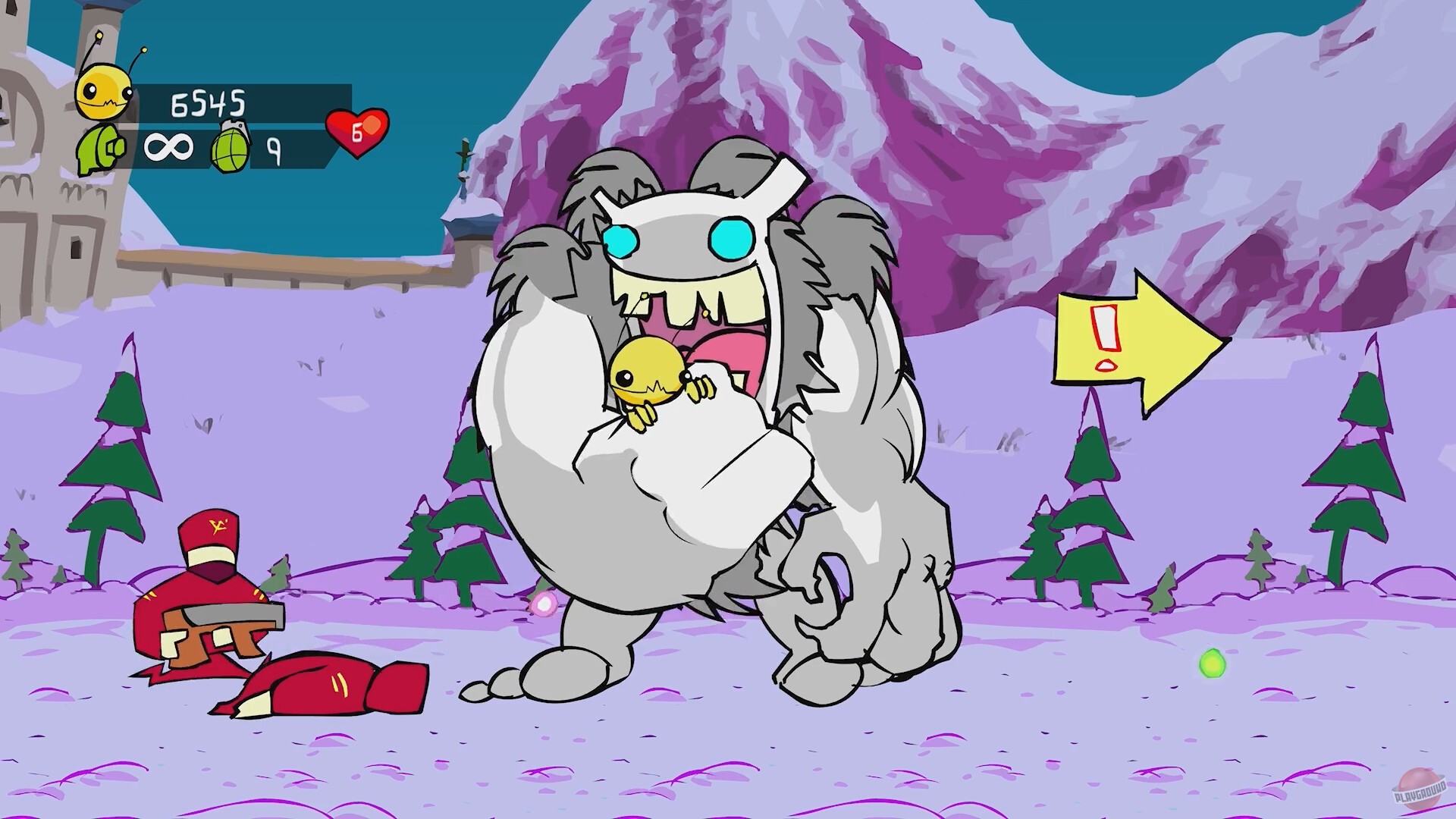 Скриншот из игры Alien Hominid HD - 4