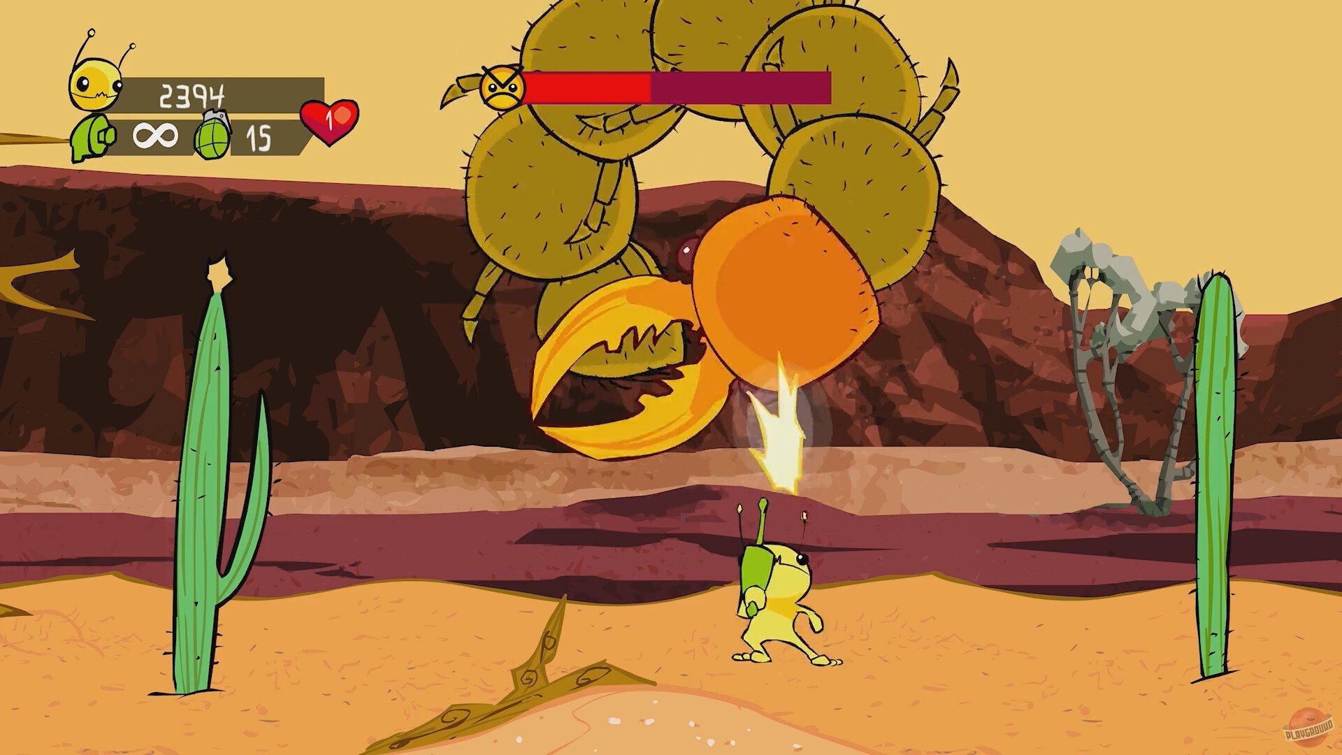 Скриншот из игры Alien Hominid HD - 5