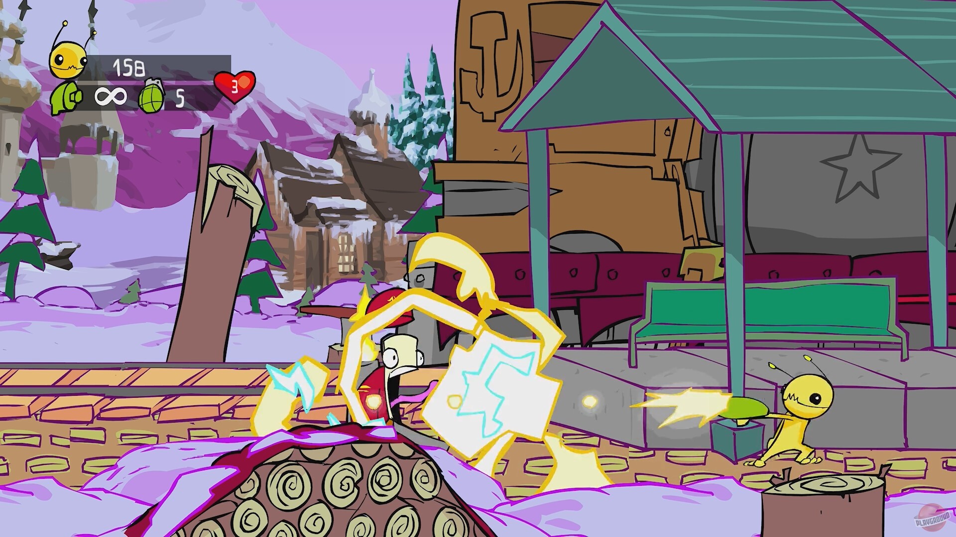 Скриншот из игры Alien Hominid HD - 6