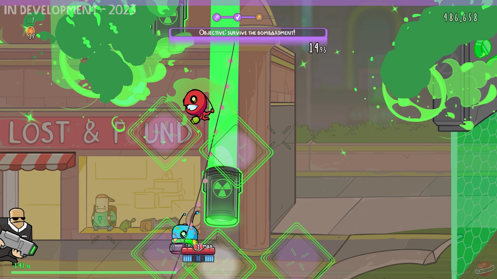 Скриншот из игры Alien Hominid Invasion - 54