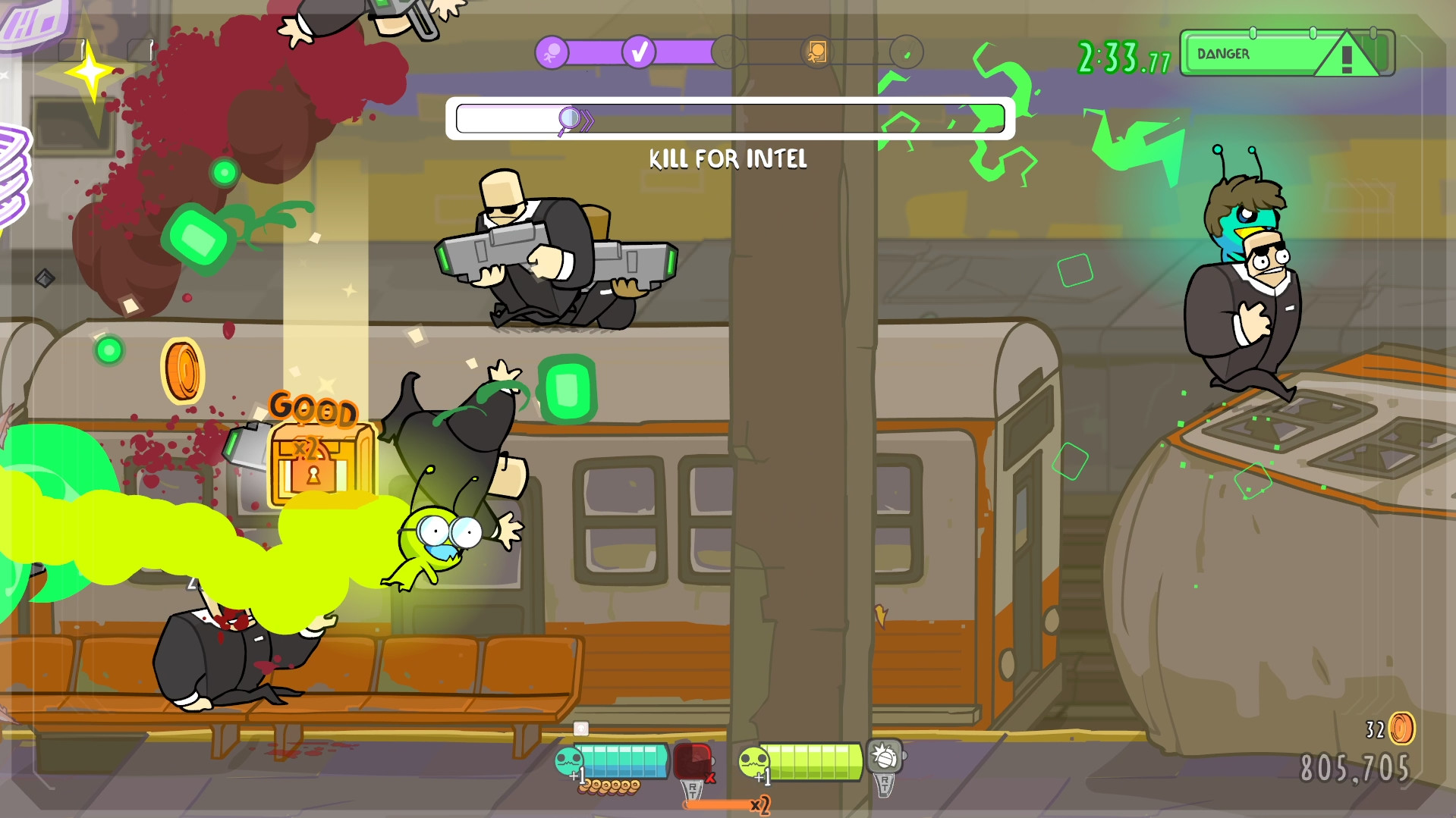 Скриншот из игры Alien Hominid Invasion - 45