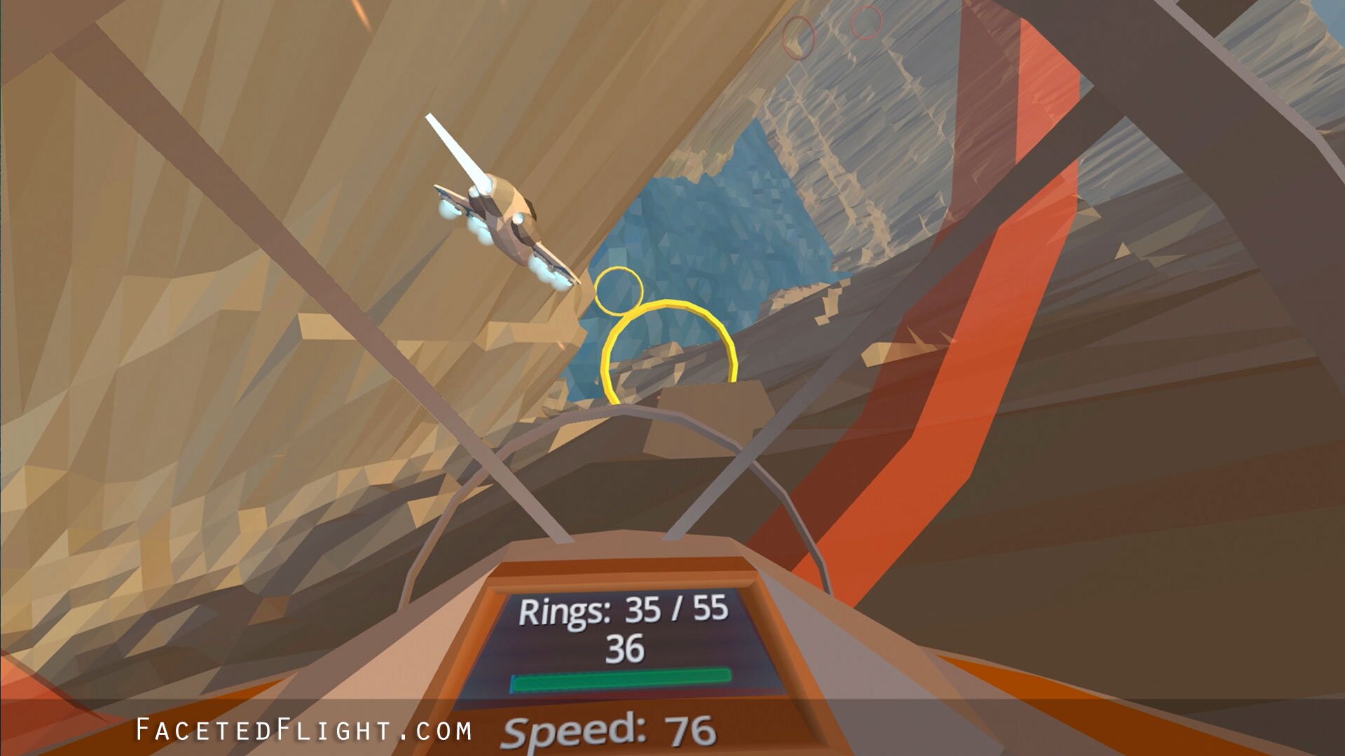 Скриншот из игры Faceted Flight - 3