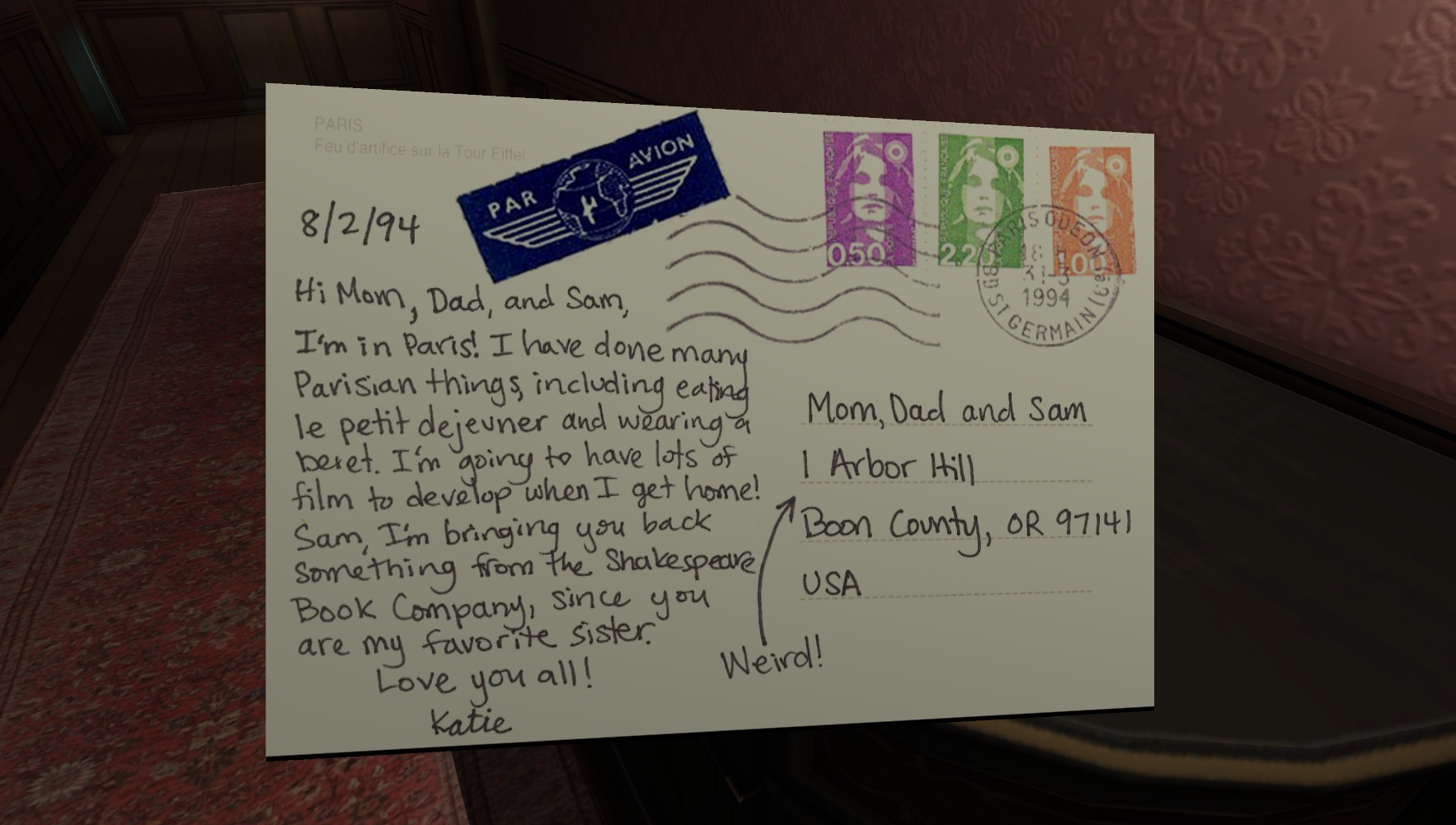 Скриншот из игры Gone Home - 78