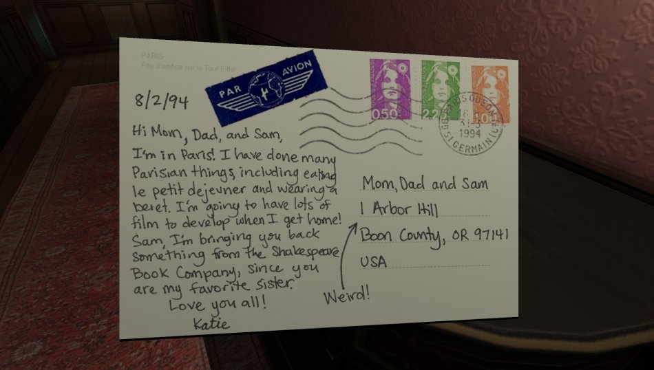 Скриншот из игры Gone Home - 16