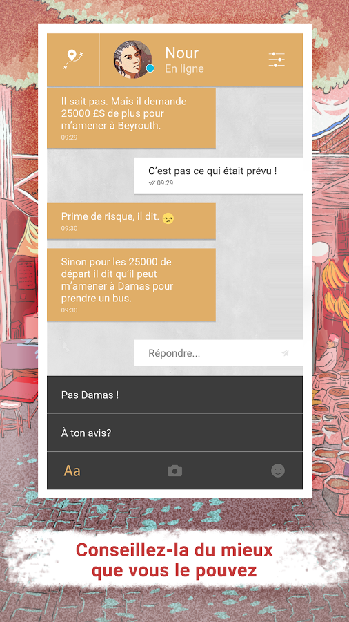 Скриншот из игры Bury Me, My Love - 3