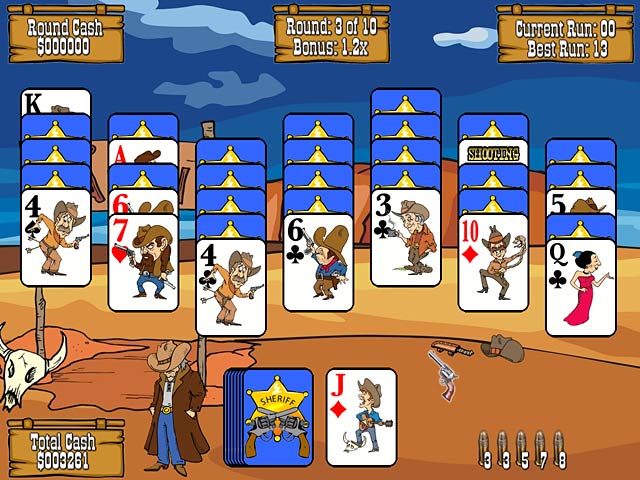 Скриншот из игры Gunslinger Solitaire - 2