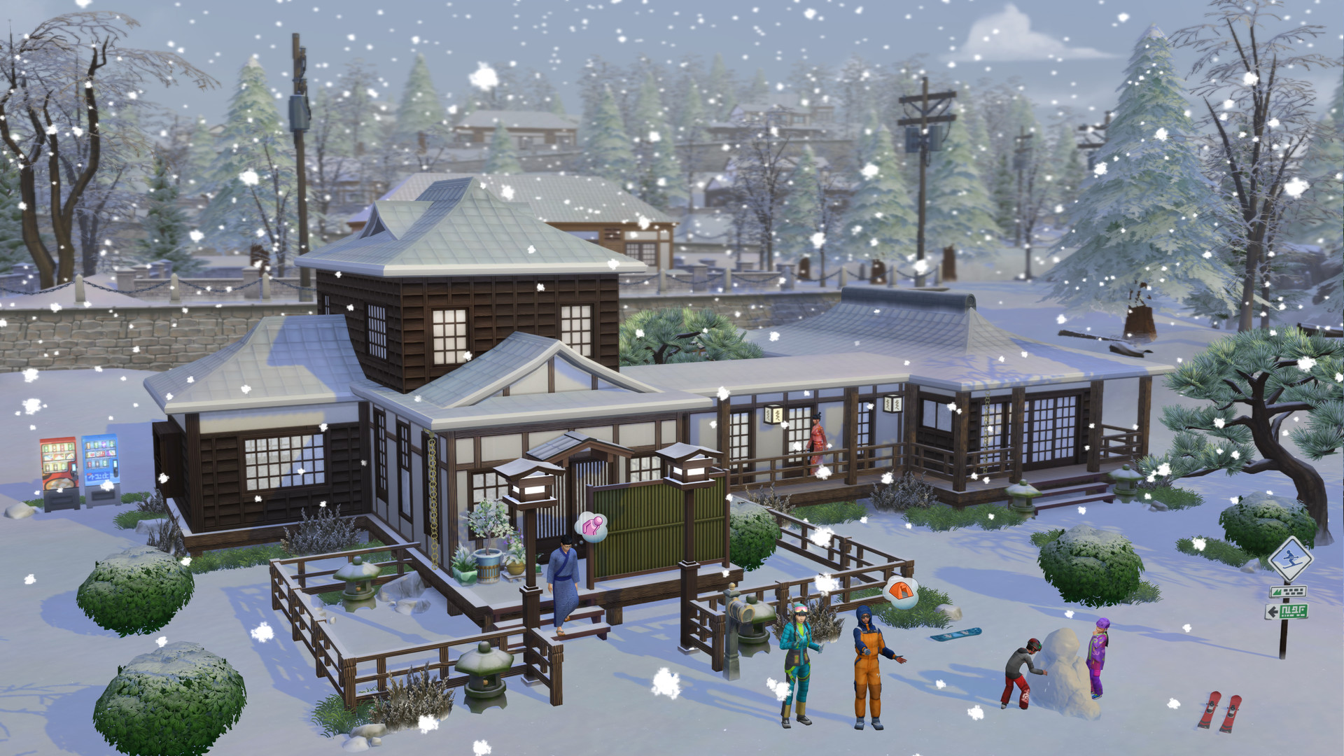 Скриншот из игры The Sims 4: Snowy Escape - 1