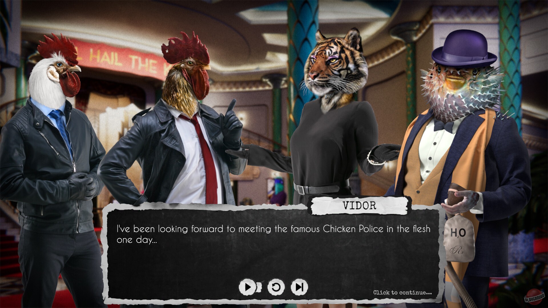 Скриншот из игры Chicken Police: Into the HIVE! - 3