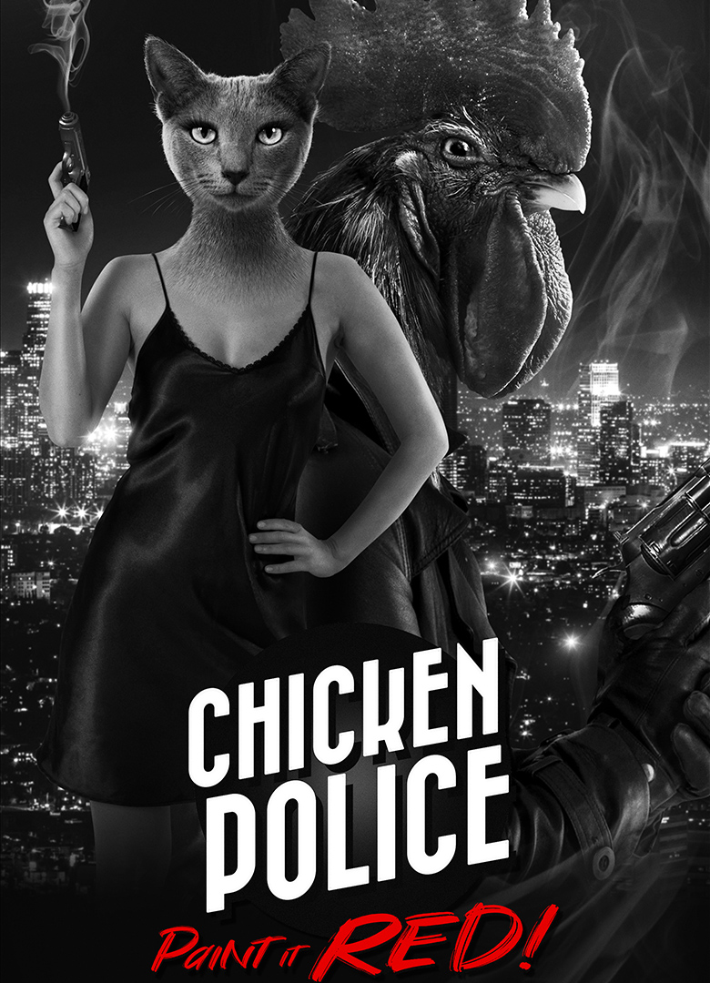 Обложка игры Chicken Police - Paint it RED!