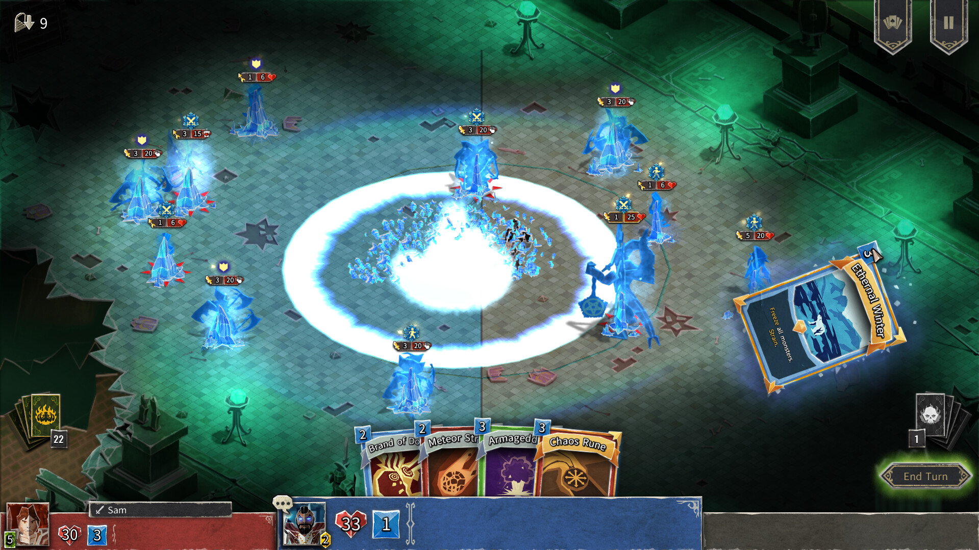 Скриншот из игры HELLCARD - 21