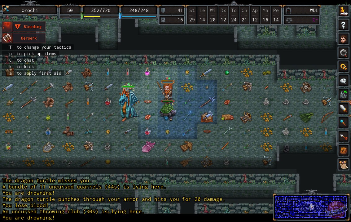 Скриншот из игры ADOM - 24
