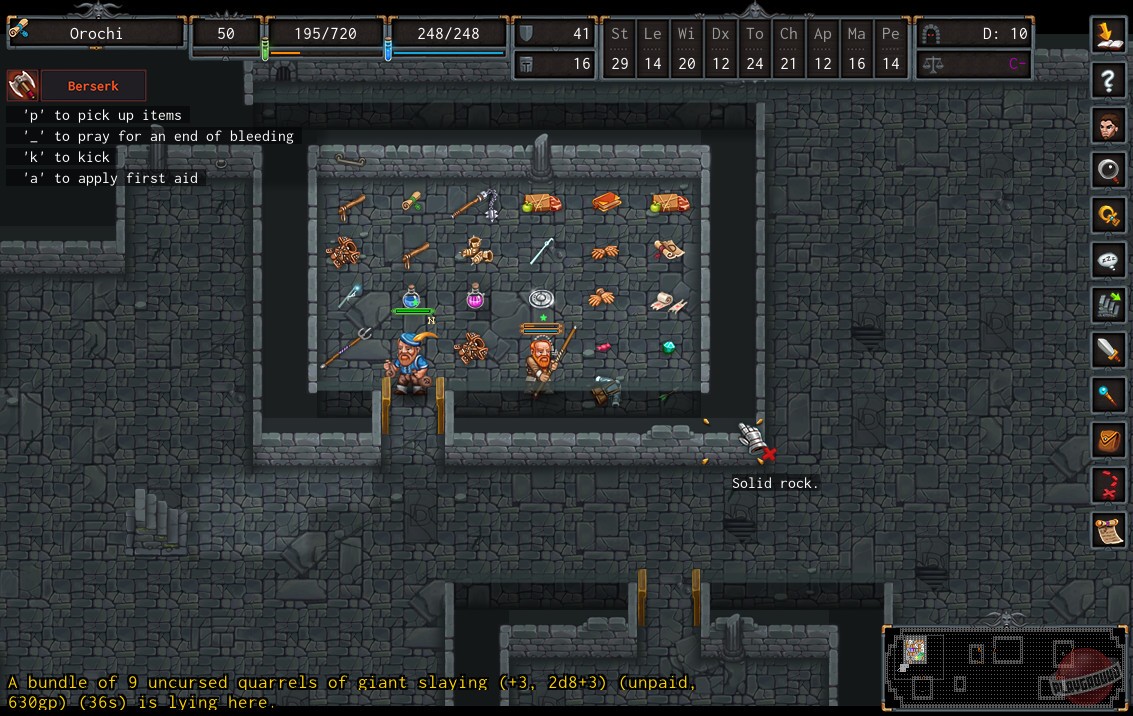Скриншот из игры ADOM - 29